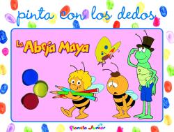 LA ABEJA MAYA. PINTA CON LOS DEDOS