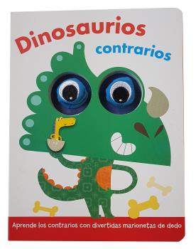 LIBRO CON MARIONETAS DE DEDO. DINOSAURIOS CONTRARIOS