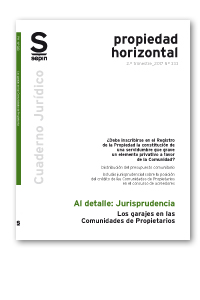 LOS GARAJES EN LAS COMUNIDADES DE PROPIETARIOS