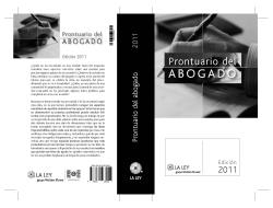 PRONTUARIO DEL ABOGADO 2011