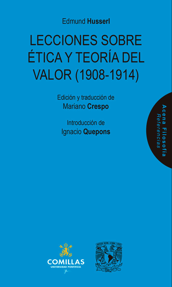 LECCIONES SOBRE ÉTICA Y TEORÍA DEL VALOR (1908-1914)