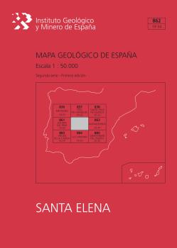 MAPA GEOLÓGICO DE ESPAÑA. E 1:50.000. HOJA 862, SANTA ELENA