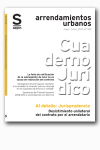 DESISTIMIENTO UNILATERAL DEL CONTRATO POR EL ARRENDATARIO