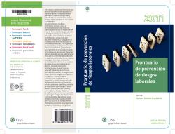 PRONTUARIO DE PREVENCIÓN DE RIESGOS LABORALES 2011