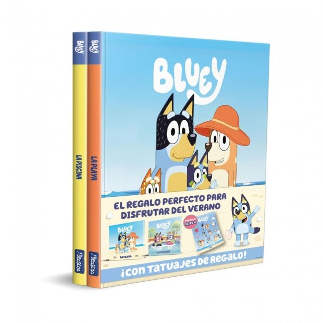 BLUEY (PACK). UN CUENTO - ¡A LA PLAYA! ¡A LA PISCINA! PACK CON DOS LIBROS DE BLUEY PARA DISFRUTAR DEL VERANO