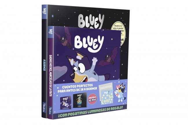 BLUEY. UN CUENTO - A DORMIR CON BLUEY. PACK CON DOS LIBROS DE BLUEY PARA LEER ANTES DE IR A LA CAMA