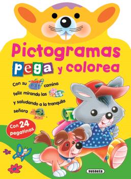 PICTOGRAMAS - PEGA Y COLOREA CONEJITO