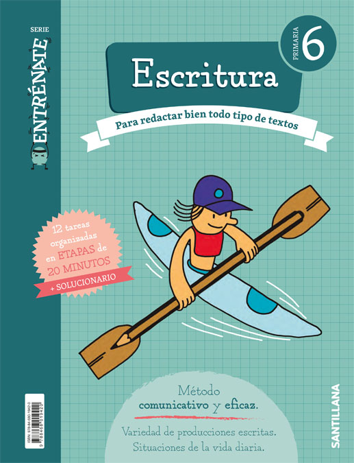 CUADERNO ESCRITURA SERIE ENTRENATE 6 PRIMARIA