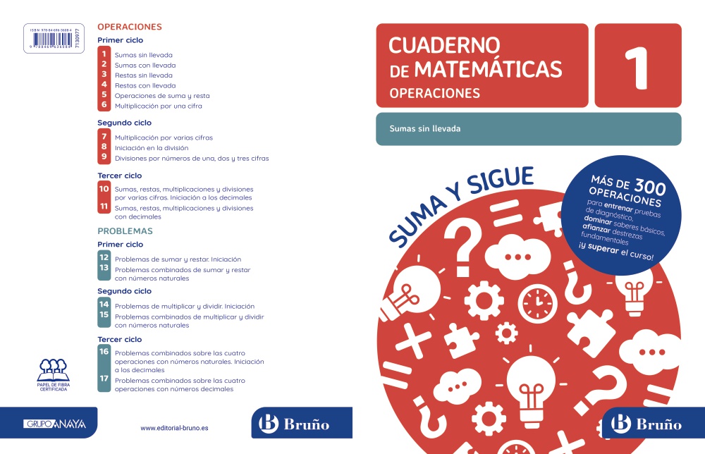 CUADERNO 1 SUMAS SIN LLEVADA