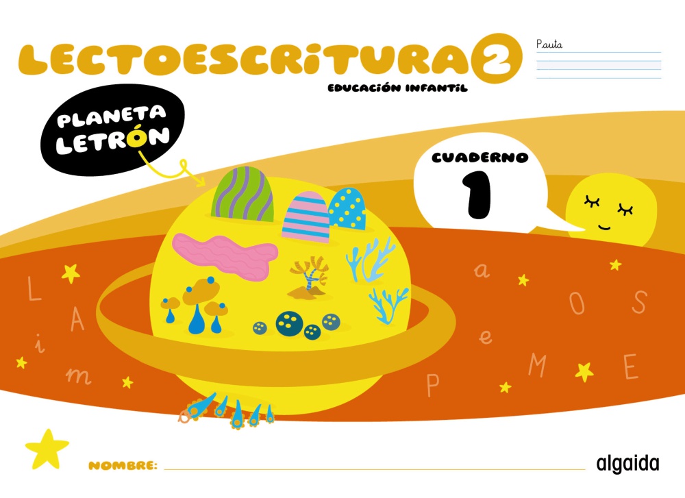 PLANETA LETRÓN LECTOESCRITURA NIVEL 2. CUADERNO 1 PAUTA