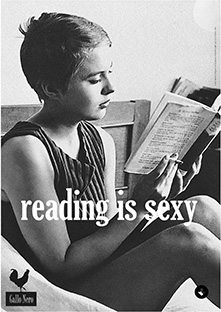 Cartell READING IS SEXY JEAN SEBERG