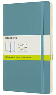 Moleskine LIBRETA CLASICA TAPA BLANDA AZUL ARRECIFE L LISA