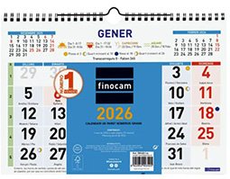 2026 Calendari de paret COLORS números grans M