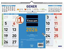 2026 Calendari de paret COLORS números grans L