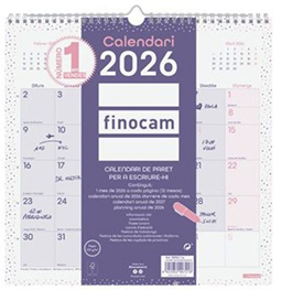 2025 calendari de paret LILA per escriure-hi 30x30
