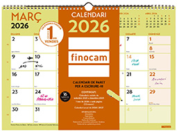2026 calendari de paret GRAFIK COLORS per escriure  A3