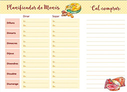 BLOC PLANIFICADOR DE MENÚS