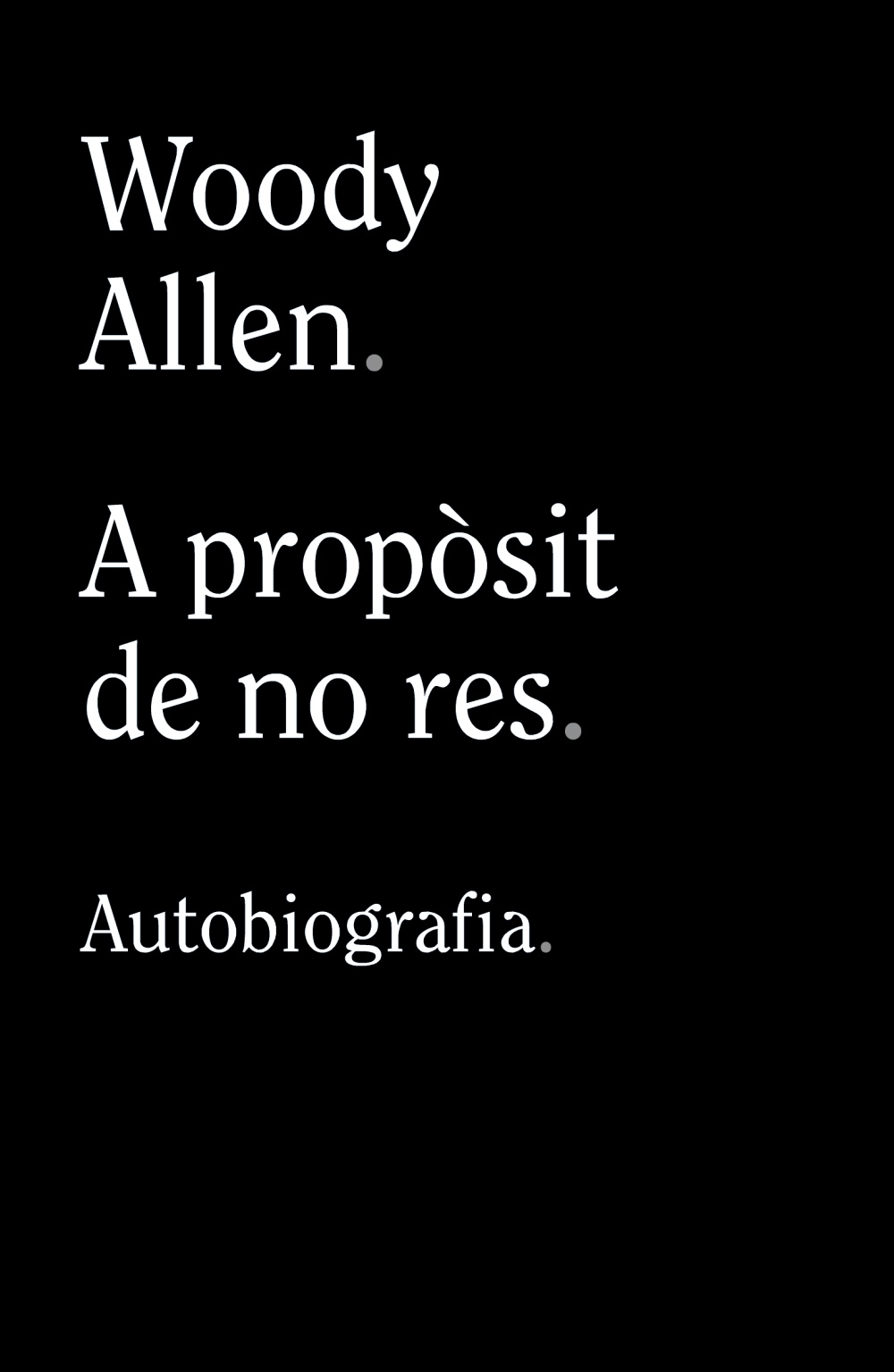 A propòsit de no res  BUT