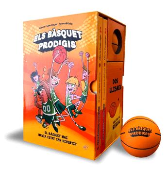 ELS BÀSQUET PRODIGI caixa 2 LLIBRES + PILOTA