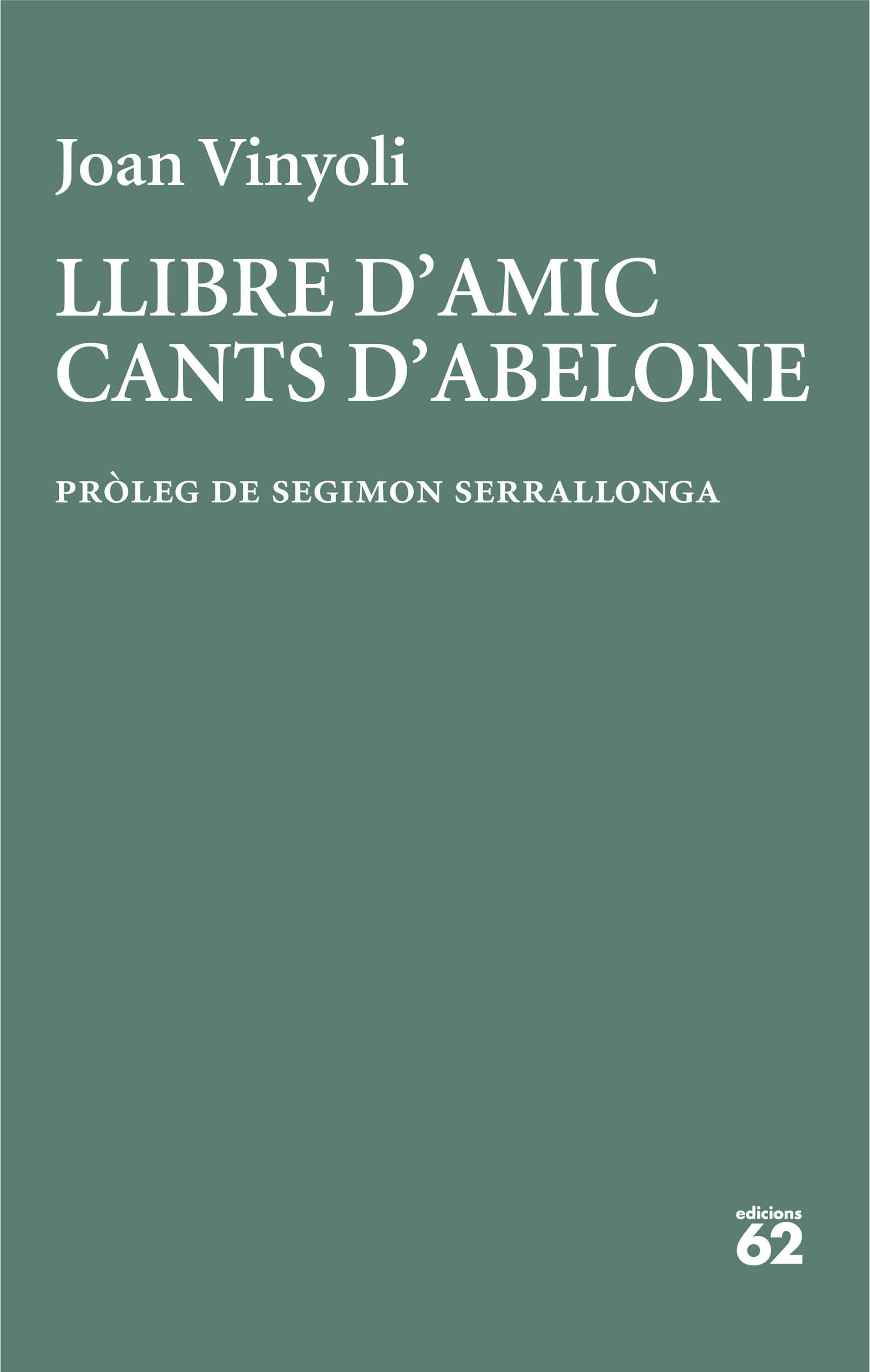 LLIBRE D'AMIC · CANTS D'ABELONE