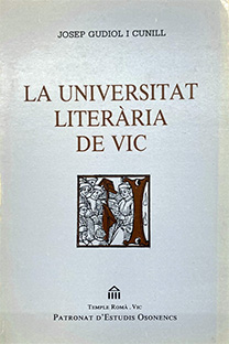 LA UNIVERSITAT LITERÀRIA DE VIC