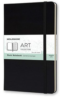 Moleskine CUADERNO DE MUSICA NEGRO L