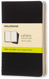 Moleskine LIBRETAS CAHIER NEGRAS P LISA (Pack DE 3)