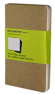 Moleskine LIBRETAS CAHIER MARRON KRAFT P LISAS (SET DE 3)