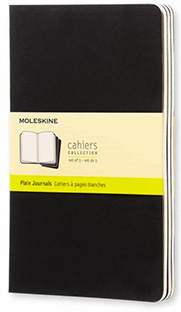 Moleskine LIBRETAS CAHIER NEGRAS L LISAS (Pack DE 3)