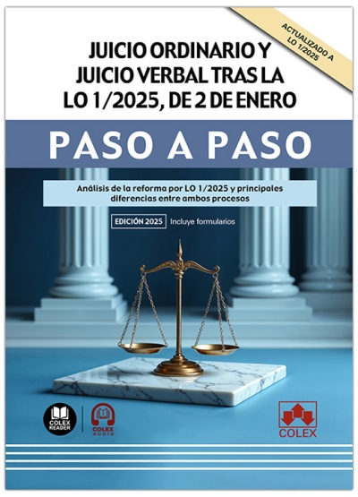 JUICIO ORDINARIO Y JUICIO VERBAL paso a paso TRAS LA LO 1/2025