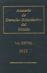 ANUARIO XXVIII DERECHO ECLESIASTICO  2012