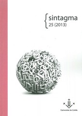 SINTAGMA . NUM 25 (2013)