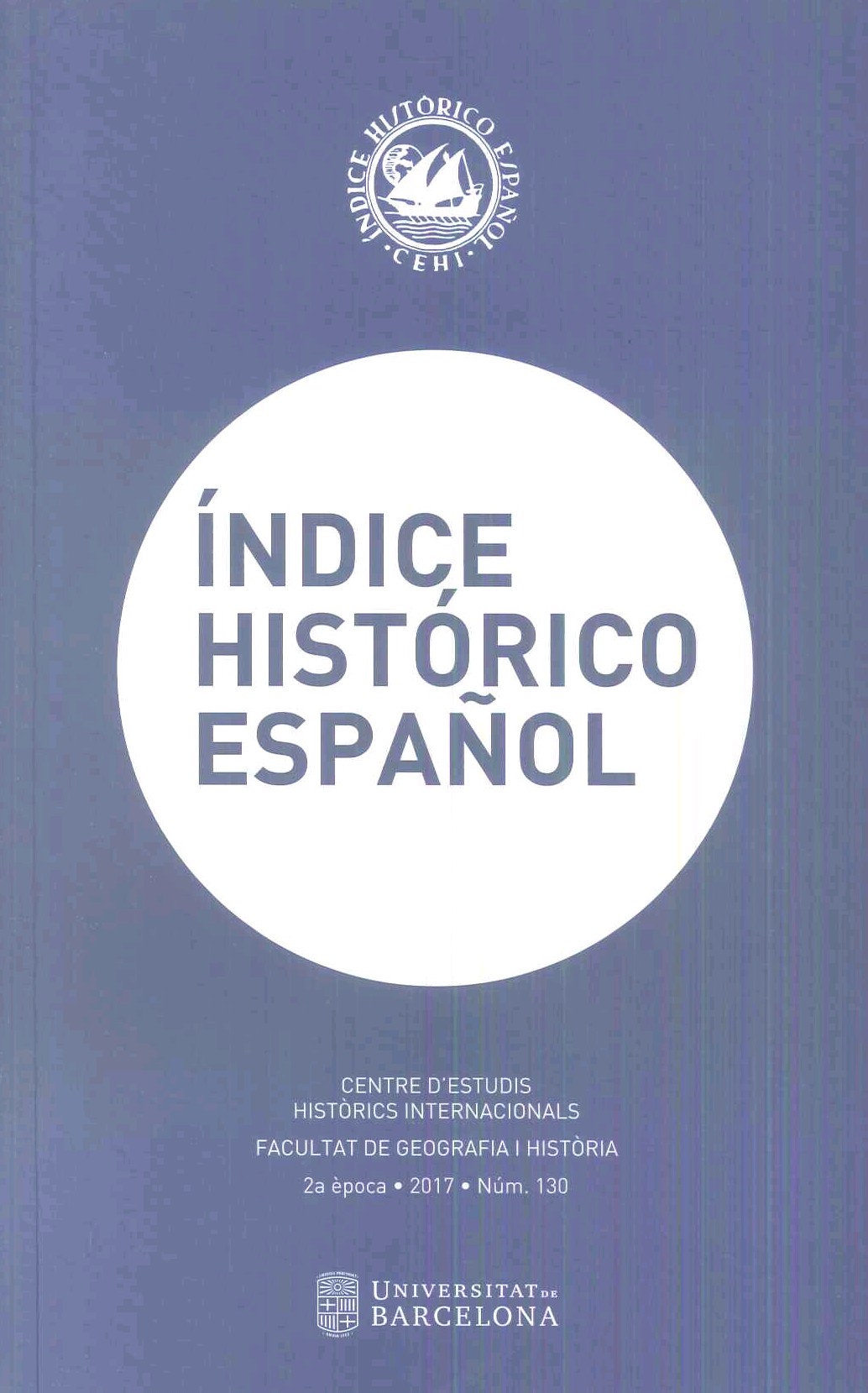 INDICE HISTORICO ESPAÑOL VOL. XLVI NUM 123