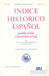 INDICE HISTORICO ESPAÑOL VOLUMEN XIV NUM 53