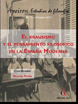 EL KRAUSISMO Y EL PENSAMIENTO FILOSÓFICO E LA ESPAÑA MODERNA