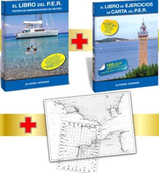 LIBRO DEL PER+LIBRO DE EJERCICIOS DE CARTA DEL PER+TRANSPORTADOR DE ÁNGULOS+CARTA NÁUTICA (PACK 54)