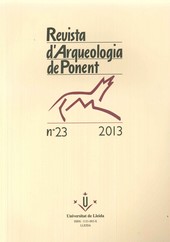 REVISTA D'ARQUEOLOGIA DE PONENT NUM 23 2013