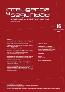 INTELIGENCIA 16 SEGURIDAD REVISTA DE ANALISIS Y PROSPECTIVA