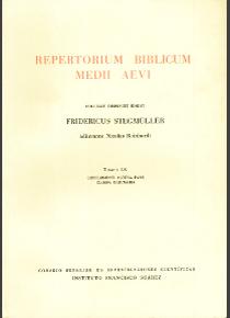 REPERTORIUM BIBLICUM MEDII AEVI. TOMUS IX. SUPL...