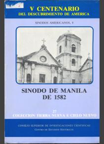 SINODO DE MANILA DE 1582