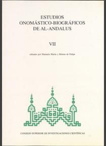 ESTUDIOS ONOMÁSTICO BIOGRÁFICOS DE AL-ANDALUS VII