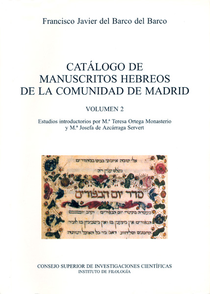 CATÁLOGO DE MANUSCRITOS HEBREOS DE LA COMUNIDAD...