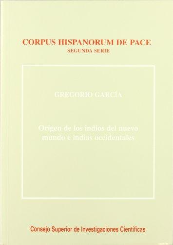 ORIGEN DE LOS INDIOS DEL NUEVO MUNOD E INDIAS OCCIDENTALES