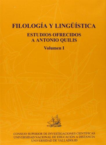 FILOLOGÍA Y LINGÜÍSTICA 2 VOLÚMENES