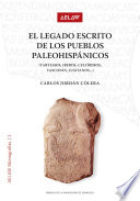 EL LEGADO ESCRITO DE LOS PUEBLOS PALEOHISPÁNICOS