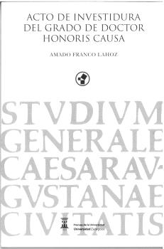 ACTO DE INVESTIDURA DEL GRADO DE DOCTOR HONORIS CAUSA