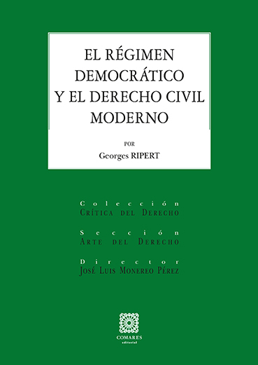 EL RÉGIMEN DEMOGRÁTICO Y EL DERECHO CIVIL MODERNO