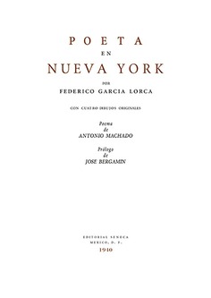 POETA EN NUEVA YORK POR FEDERICO GARCIA LORCA