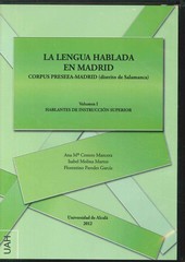 LENGUA HABLADA EN MADRID LA VOLUMEN I