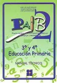 PAIB 2  MANUAL TÉCNICO 3º Y 4º EDUCACIÓN PRIMARIA